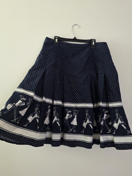 Liz Claiborne Dresses & Skirts - Vintage Liz Claiborne Flare Pleated Skirt Over Knee Womens 8 Preppy Female Chic